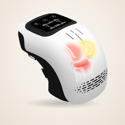Kneetique cordless heated knee massager with red light and vibration