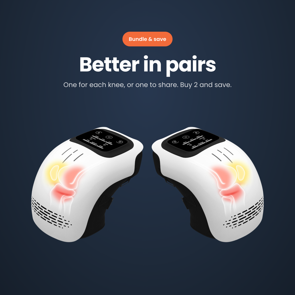 Two Kneetique knee massagers, buy 2 and save